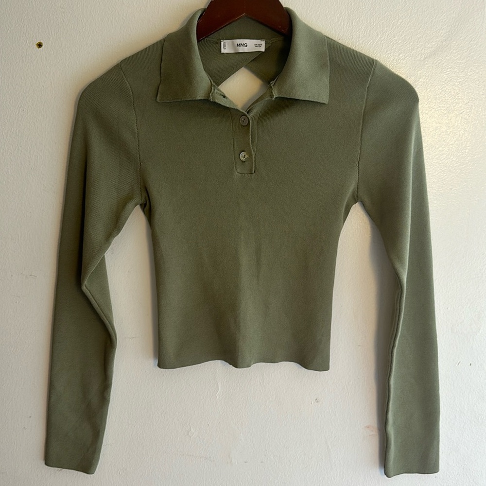 MNG Mint Green Backless Top Size S